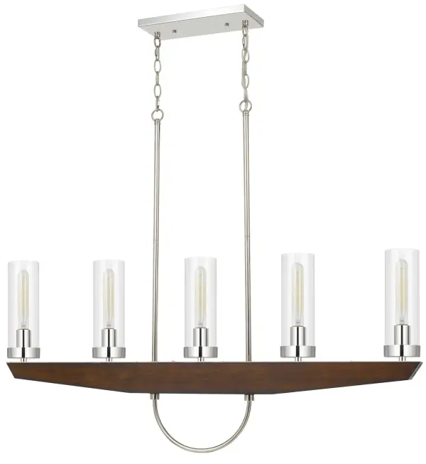 Ercolano Five Light Island Chandelier