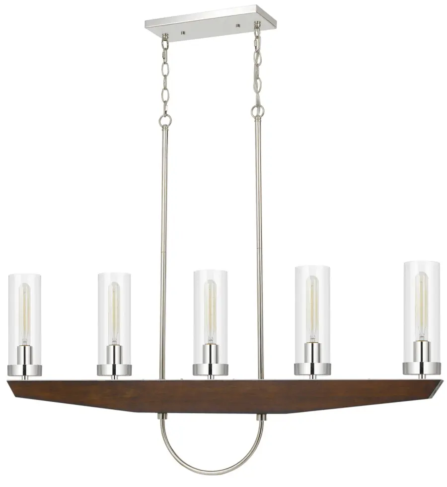 Ercolano Five Light Island Chandelier