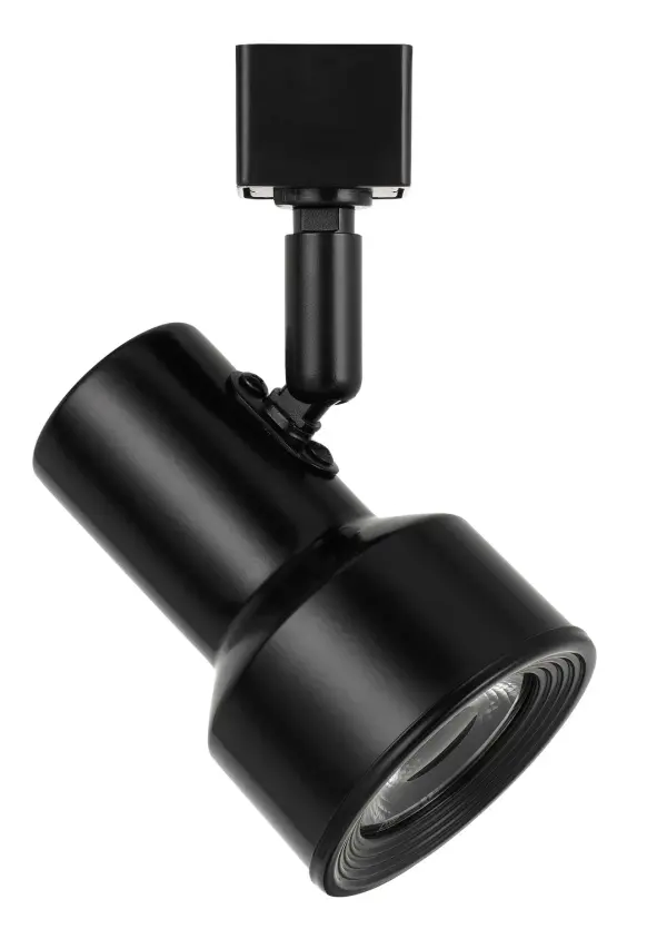 This energy-efficient LED track fixture delivers focused illumination with integrated 10W LED technology. The sleek black finish and compact 6.75" profile make it ideal for modern spaces requiring adjustable directional lighting.