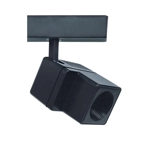 This compact MR-16 track fixture offers exceptional flexibility with 355-degree rotation and 90-degree vertical adjustment. Durable metal construction in black finish provides reliable accent lighting for residential and commercial spaces.
