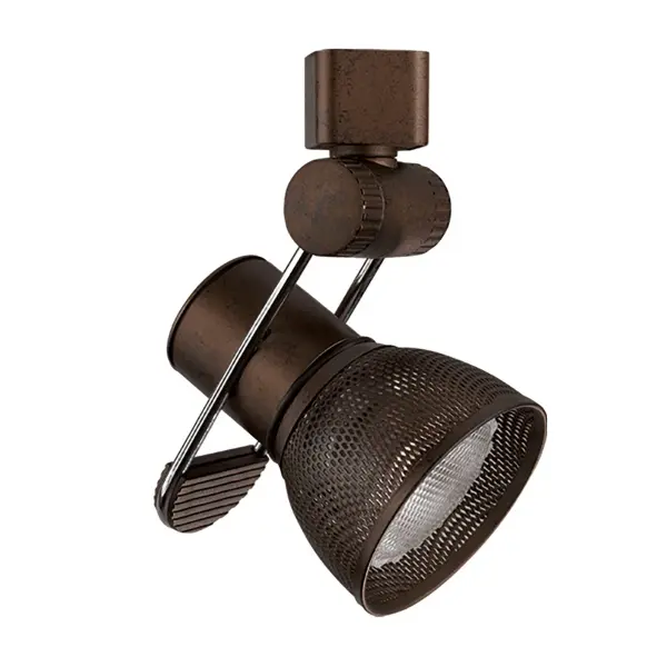 This compact track head offers exceptional flexibility with 355-degree rotation and 90-degree vertical adjustment. Durable metal construction and medium base socket make it ideal for accent lighting and task illumination. - alternate view