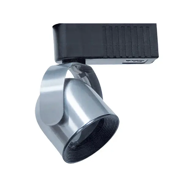 This compact MR16 track fixture offers exceptional adjustability with 355-degree rotation and 30-degree tilt capability. Its small footprint and durable metal construction make it ideal for accent lighting in residential and commercial spaces.
