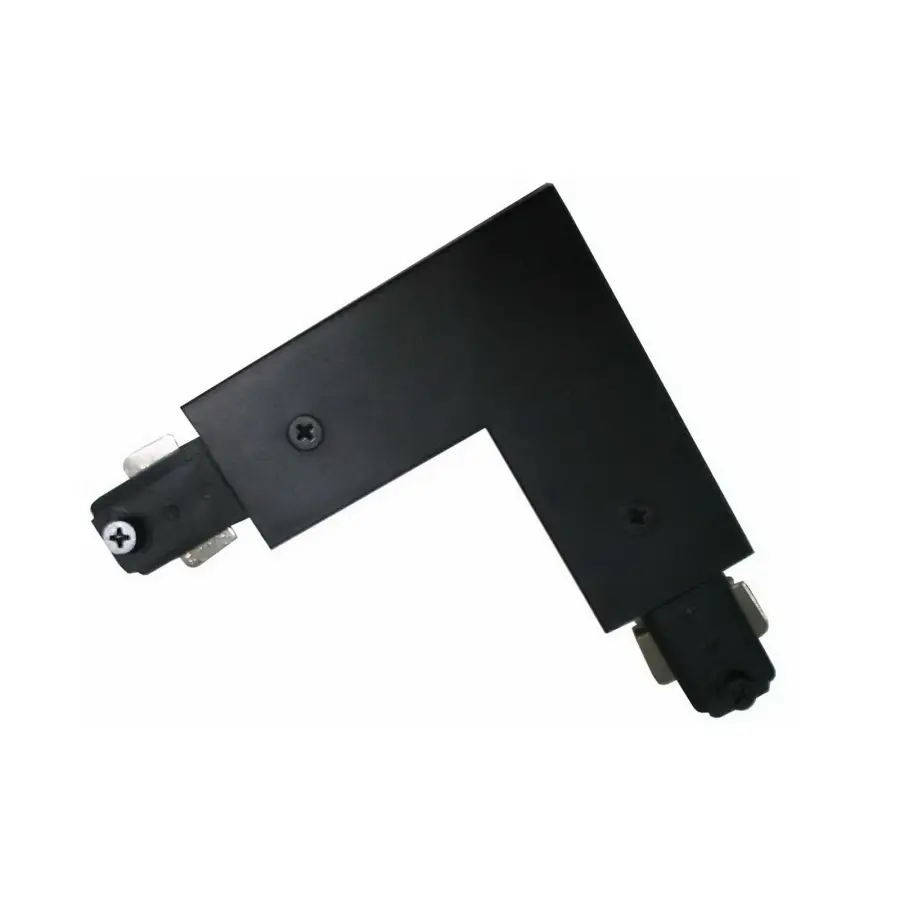 L Connector for Track Lighting - Black