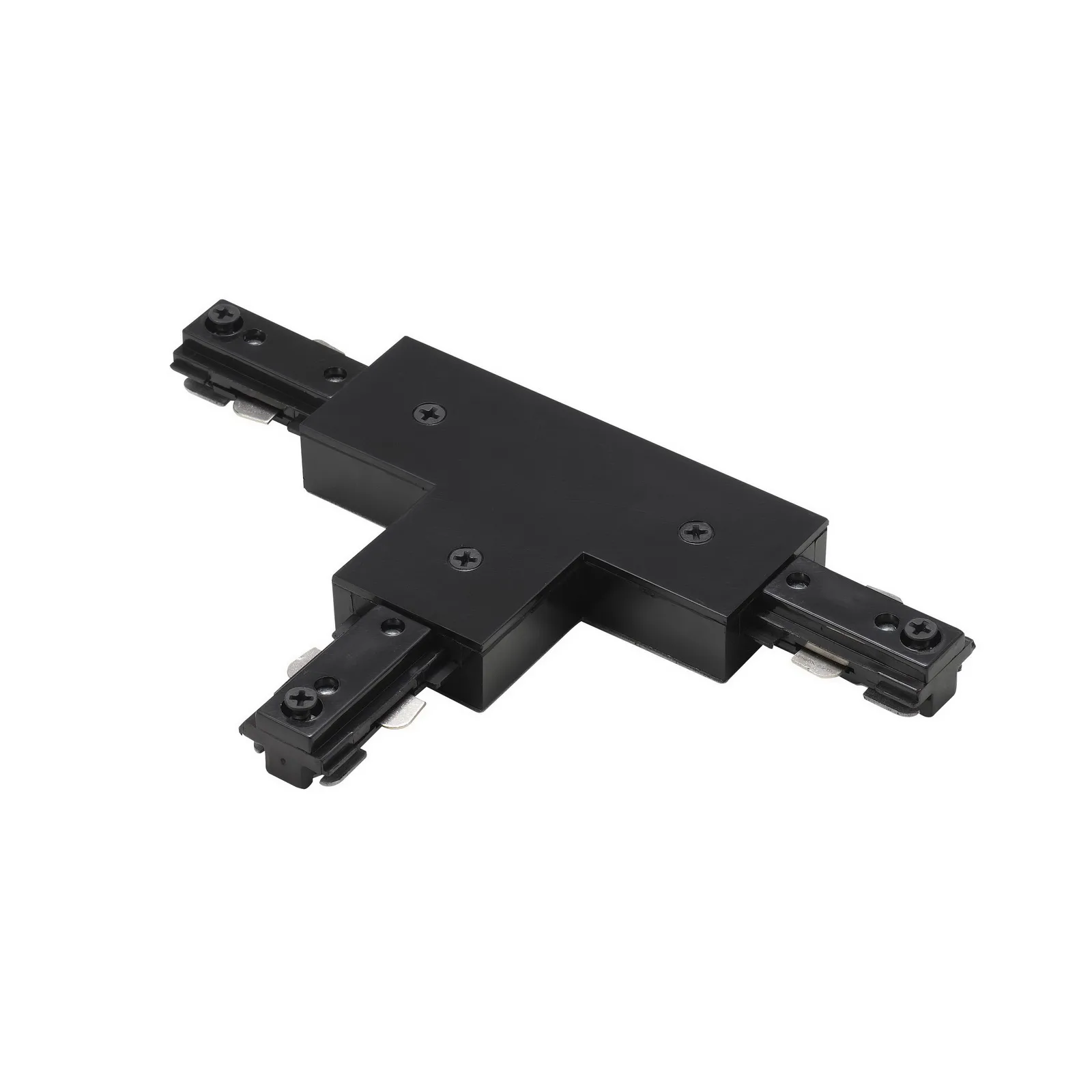 T-Connector Track Lighting Component with Left Polarity