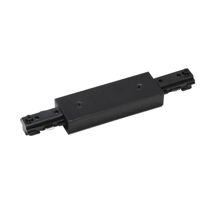 Straight Connector for Track Lighting - Black