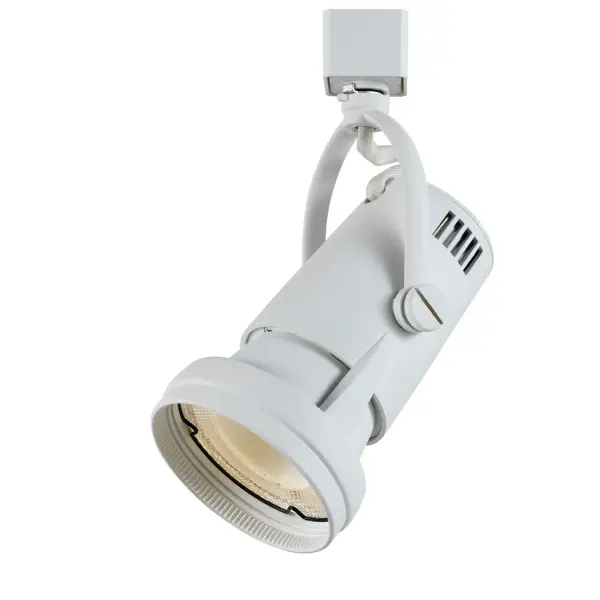 This compact track fixture delivers 1100 lumens of warm 3300K light with a focused 30-degree beam. Features 180-degree rotation for precise directional lighting and full dimming capability with compatible Lutron dimmers.
