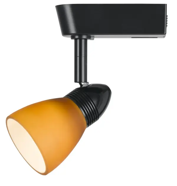 This extensive 8-watt track lighting system spans 19 feet, offering exceptional flexibility for illuminating large spaces. The black finish with amber accents provides contemporary style while the modular design allows customized light placement.