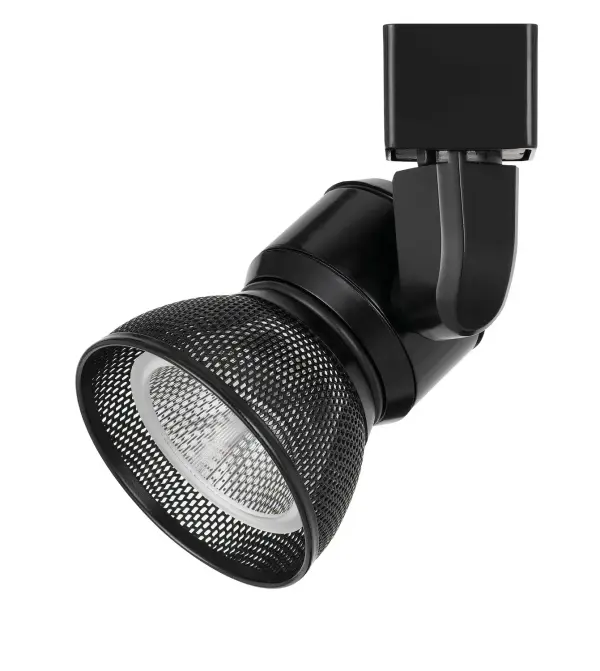 This energy-efficient LED track fixture delivers focused illumination with integrated 10W LED technology. Its compact black finish design works seamlessly in modern spaces requiring adjustable directional lighting.