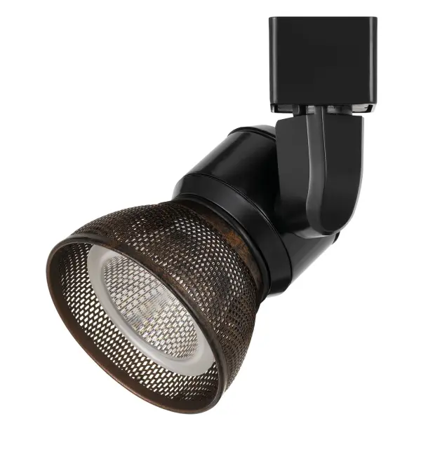 This sleek black track fixture delivers focused LED illumination with integrated 10W lighting. Its compact 5.25" profile makes it ideal for accent lighting, task lighting, or highlighting artwork and architectural features.
