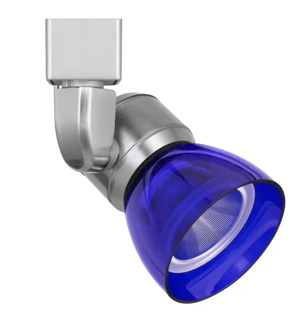 This brushed steel track fixture delivers focused LED illumination in a compact 5.25" profile. Ideal for accent lighting, task lighting, or highlighting specific areas with its integrated 10W LED source.