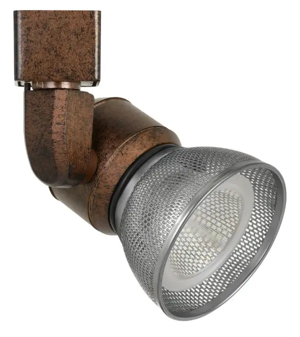 This energy-efficient LED track fixture combines modern lighting technology with industrial styling. The rust finish adds character while the integrated 10W LED provides focused illumination for accent or task lighting.