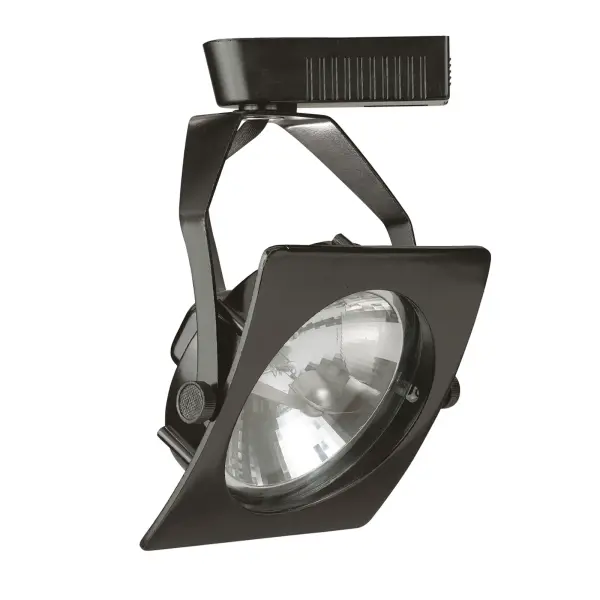 This compact AR-111 track fixture offers flexible directional lighting with durable plastic construction. Compatible with H-type three-wire single circuit track systems, it's ideal for accent lighting in residential and commercial spaces.