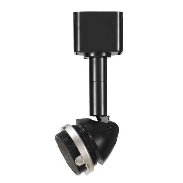 This compact GU10 track head offers flexible accent lighting with twist-and-turn adjustment. Compatible with HT three-wire track systems, it provides directional illumination for task or display lighting needs.