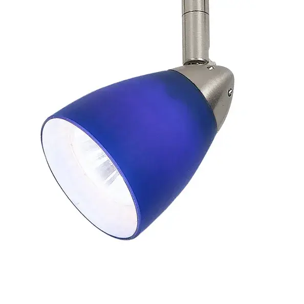The Serpentine Track fixture offers adjustable accent lighting in a sleek brushed steel finish. Its compact 3.5-inch profile makes it ideal for track systems where precise light direction is needed.