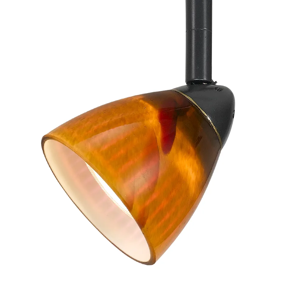 Serpentine Track One Light Track Fixture in Dark Bronze