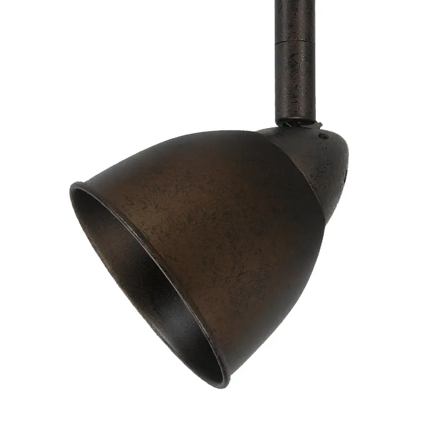 Serpentine Track One Light Track Fixture in Rust