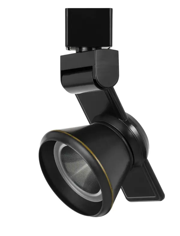 This sleek black track fixture delivers efficient LED lighting in a compact 6-inch profile. Perfect for accent lighting, task illumination, or gallery-style displays with its directional cone design.