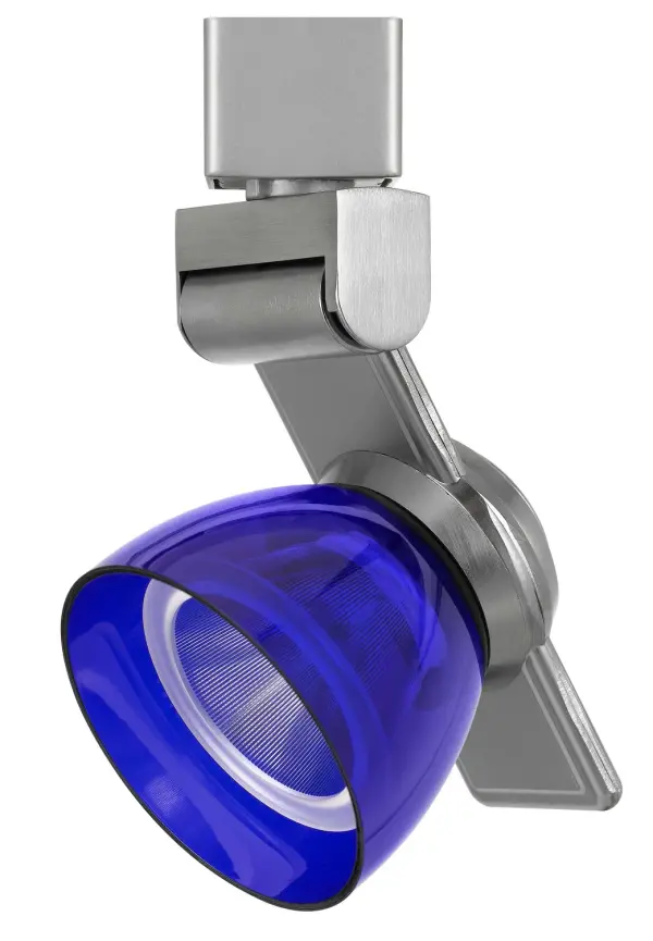 This sleek brushed steel track fixture delivers focused LED illumination in a compact 6-inch profile. Perfect for accent lighting, task lighting, or gallery-style displays with integrated 12W LED technology.