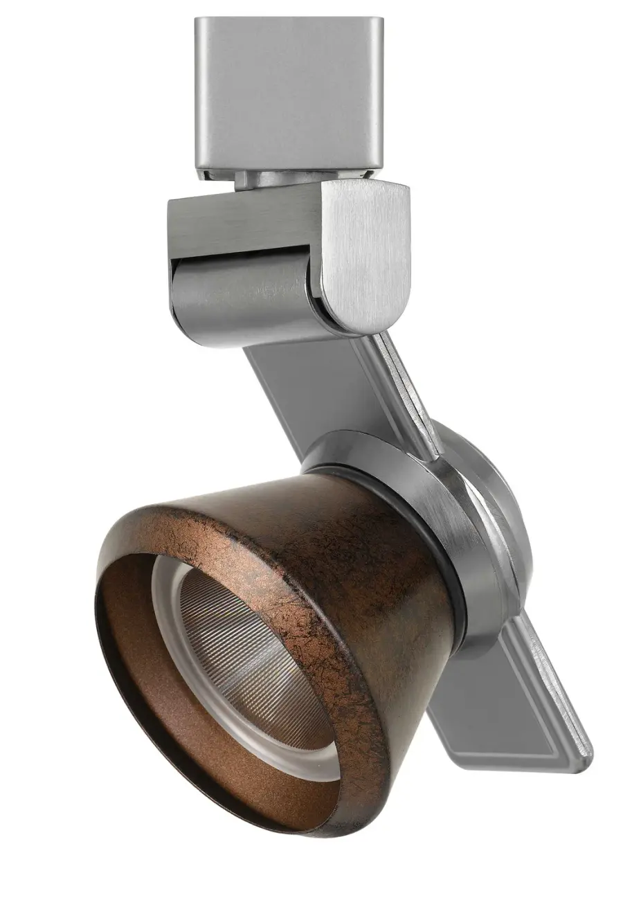 LED Track Fixture in Brushed Steel