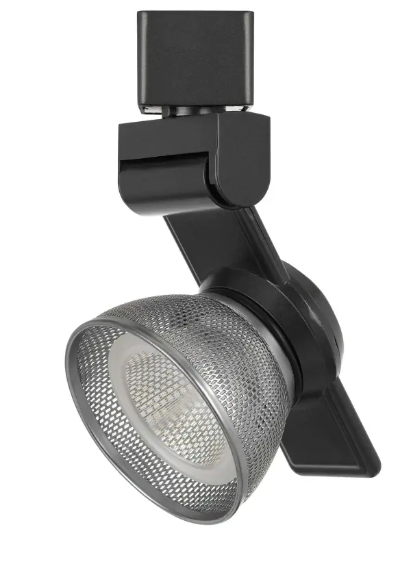 This energy-efficient LED track fixture offers focused illumination with integrated 12W LED technology. The dark bronze finish provides a contemporary look that complements modern interiors.