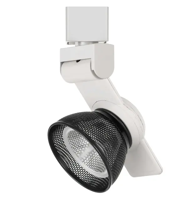 This compact LED track fixture delivers energy-efficient accent lighting with integrated LED technology. Its clean white finish and small profile make it ideal for modern spaces requiring adjustable directional light.