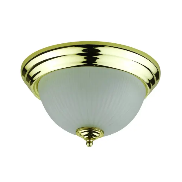 13W Dual Socket Flush Mount Ceiling Lamp with Glass Dome - Image 1