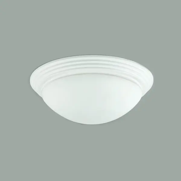16" White Glass Dome Flush Mount Ceiling Light