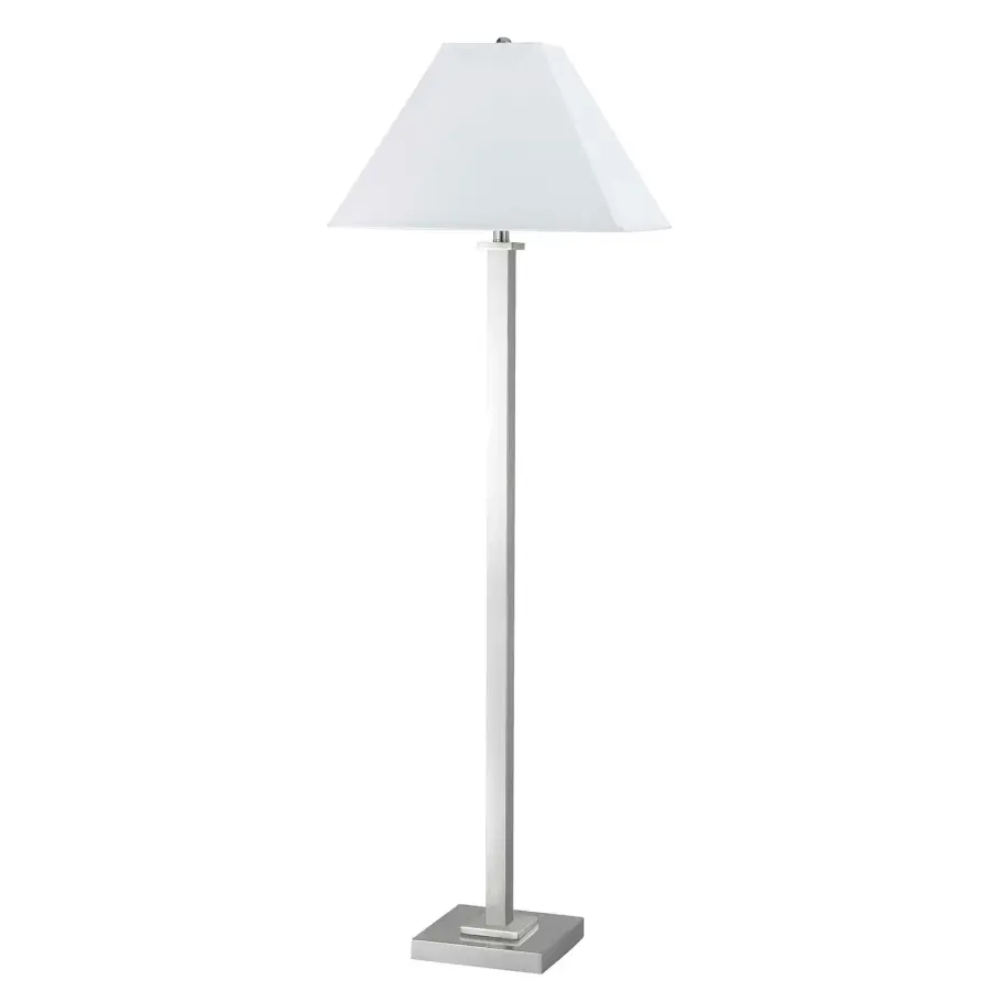 Chrome Metal Floor Lamp with Push Switch