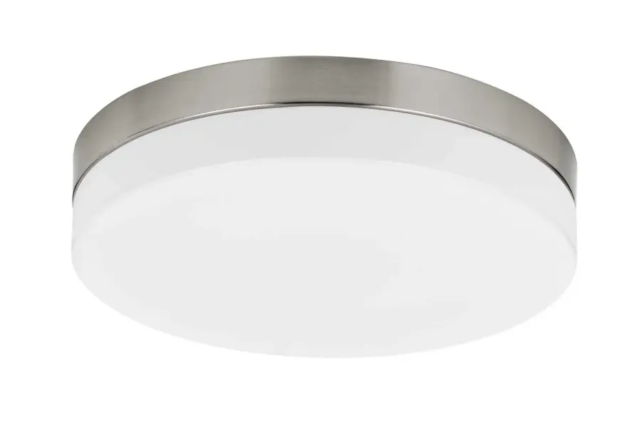LED Flush Mount in Brushed Steel