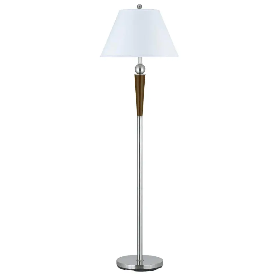 Versatile 60" Metal Floor Lamp with Convenient Push-Through Switch