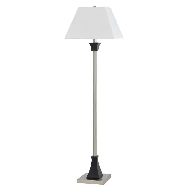 This durable metal floor lamp combines traditional styling with practical functionality. Standing 60 inches tall with a dark bronze and espresso finish, it provides reliable ambient lighting for residential and commercial spaces.