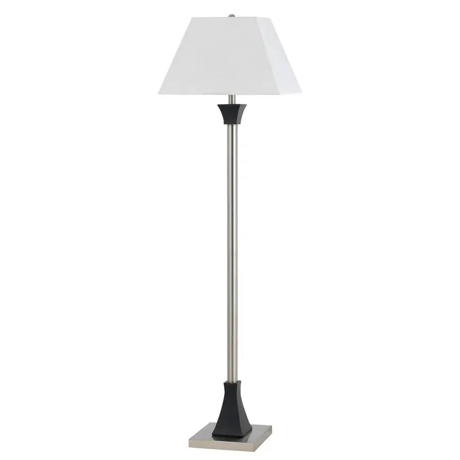 100W Metal Floor Lamp in Dark Bronze/Espresso