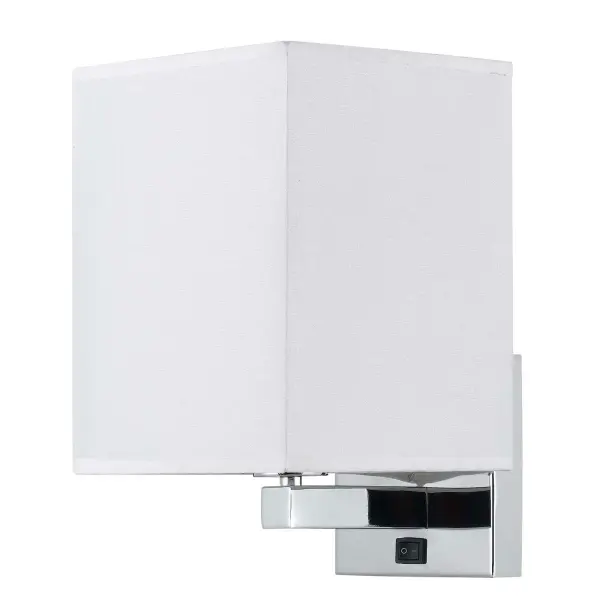 This compact wall lamp offers functional lighting with an easy-access rocker switch on the base. Durable metal construction and UL listing ensure safety and longevity for residential and commercial applications.