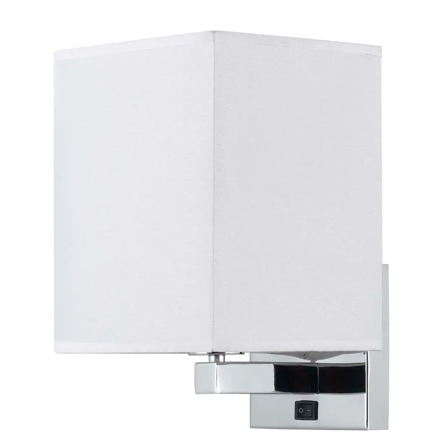 60W Wall Lamp in Brushed Steel