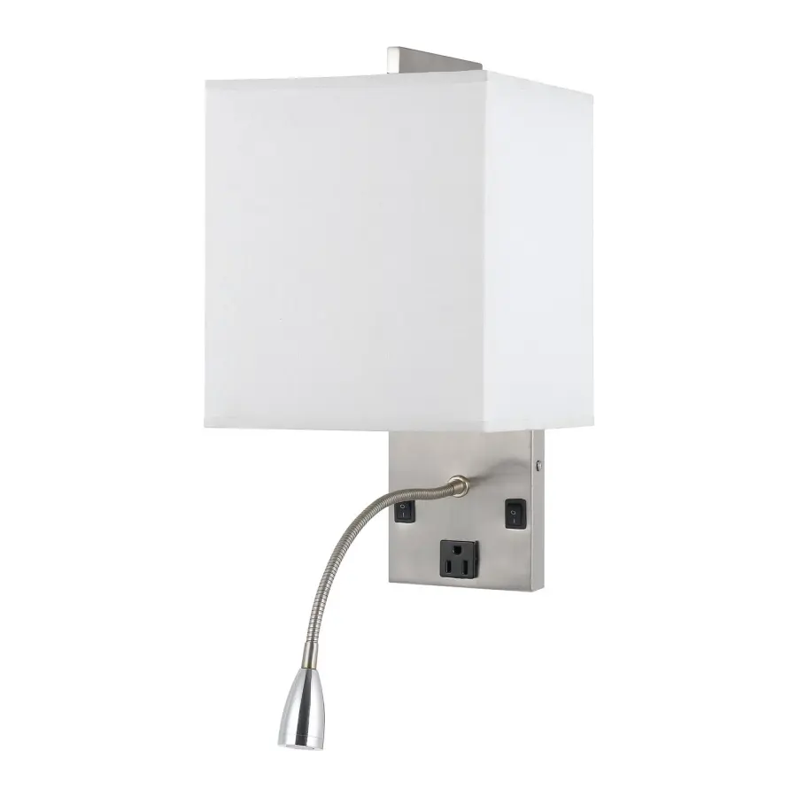 Metal Wall Lamp with LED Reading Light