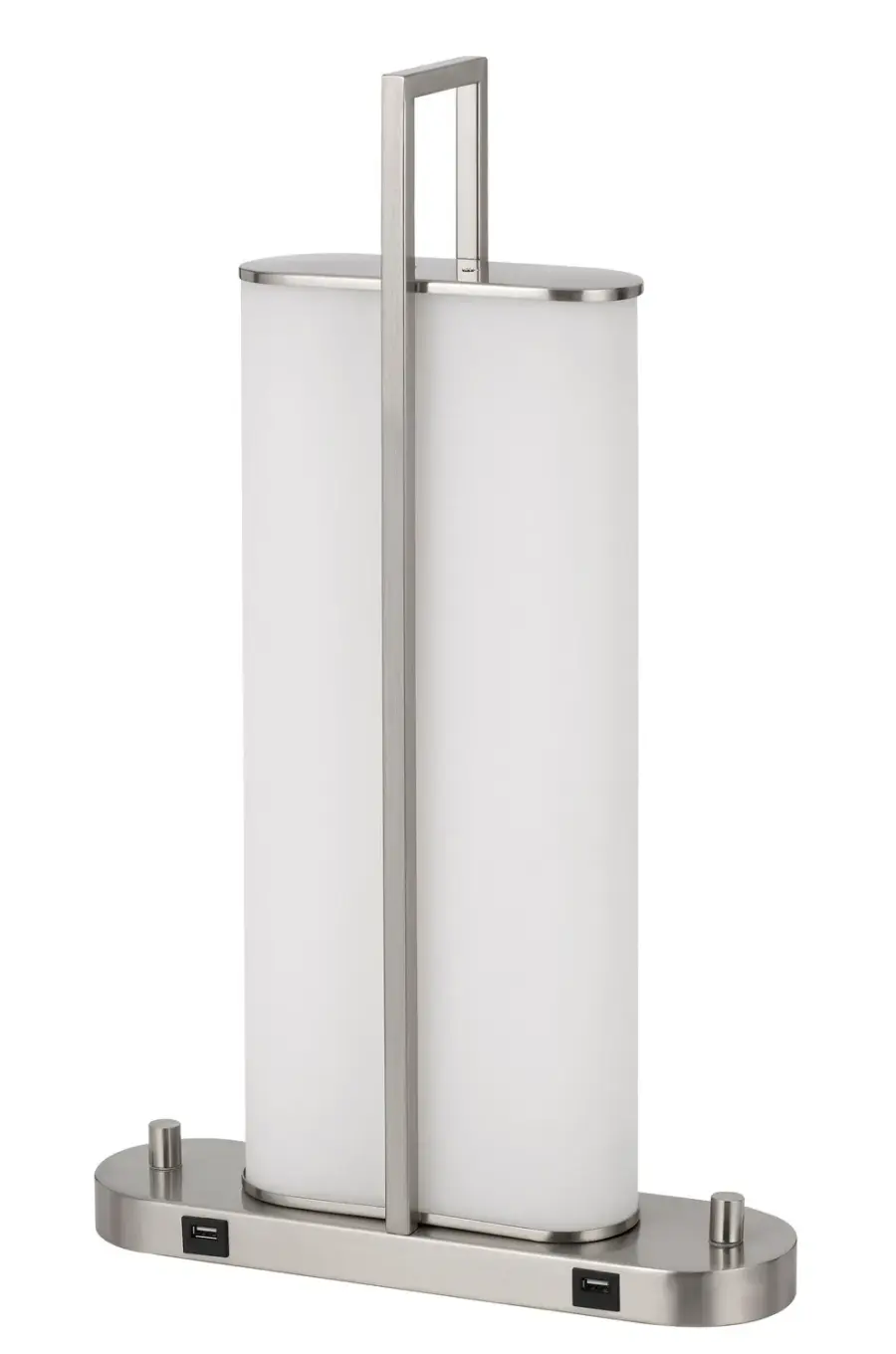 Zamora LED Table Lamp in Brushed Steel