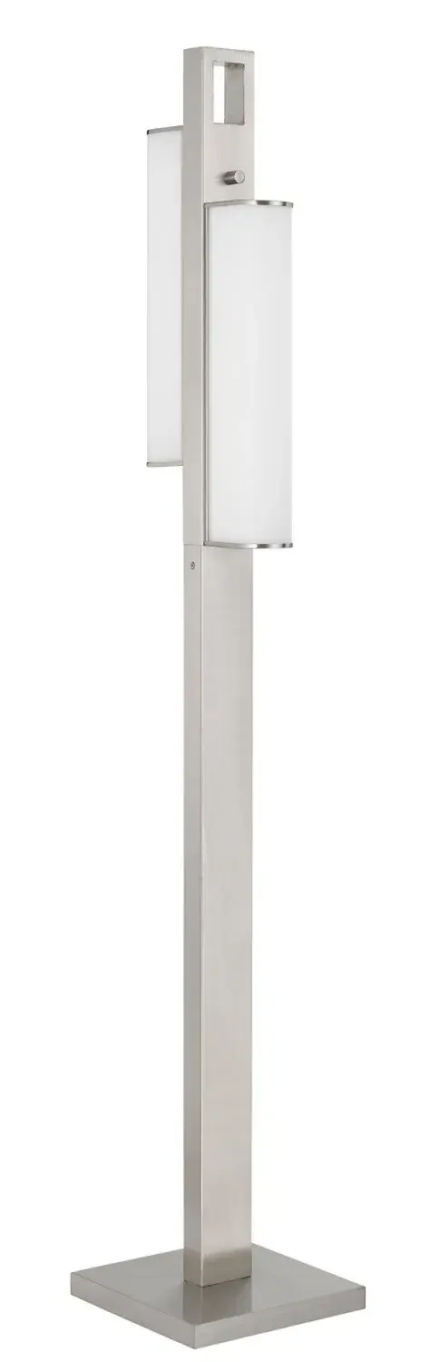 Zamora LED Floor Lamp in Brushed Steel