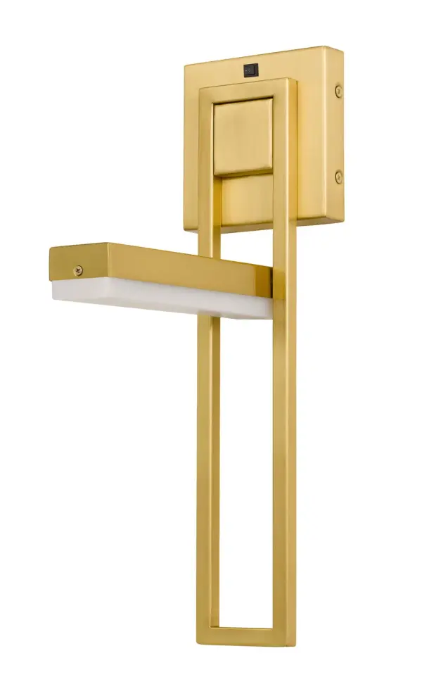 The Montilla LED Wall Sconce combines energy-efficient integrated LED technology with a sophisticated satin gold finish. At 16 inches tall, it provides ambient lighting perfect for hallways, bathrooms, and bedrooms.