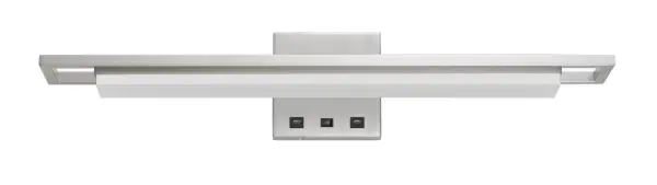 The Newry LED Wall Sconce combines contemporary styling with practical integrated LED technology. Its compact 4.75-inch profile and brushed steel finish make it ideal for modern bathrooms, hallways, and accent lighting applications.