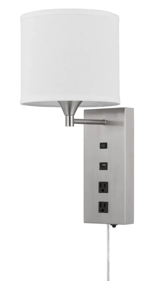 Reedsport One Light Wall Sconce in Brushed Steel