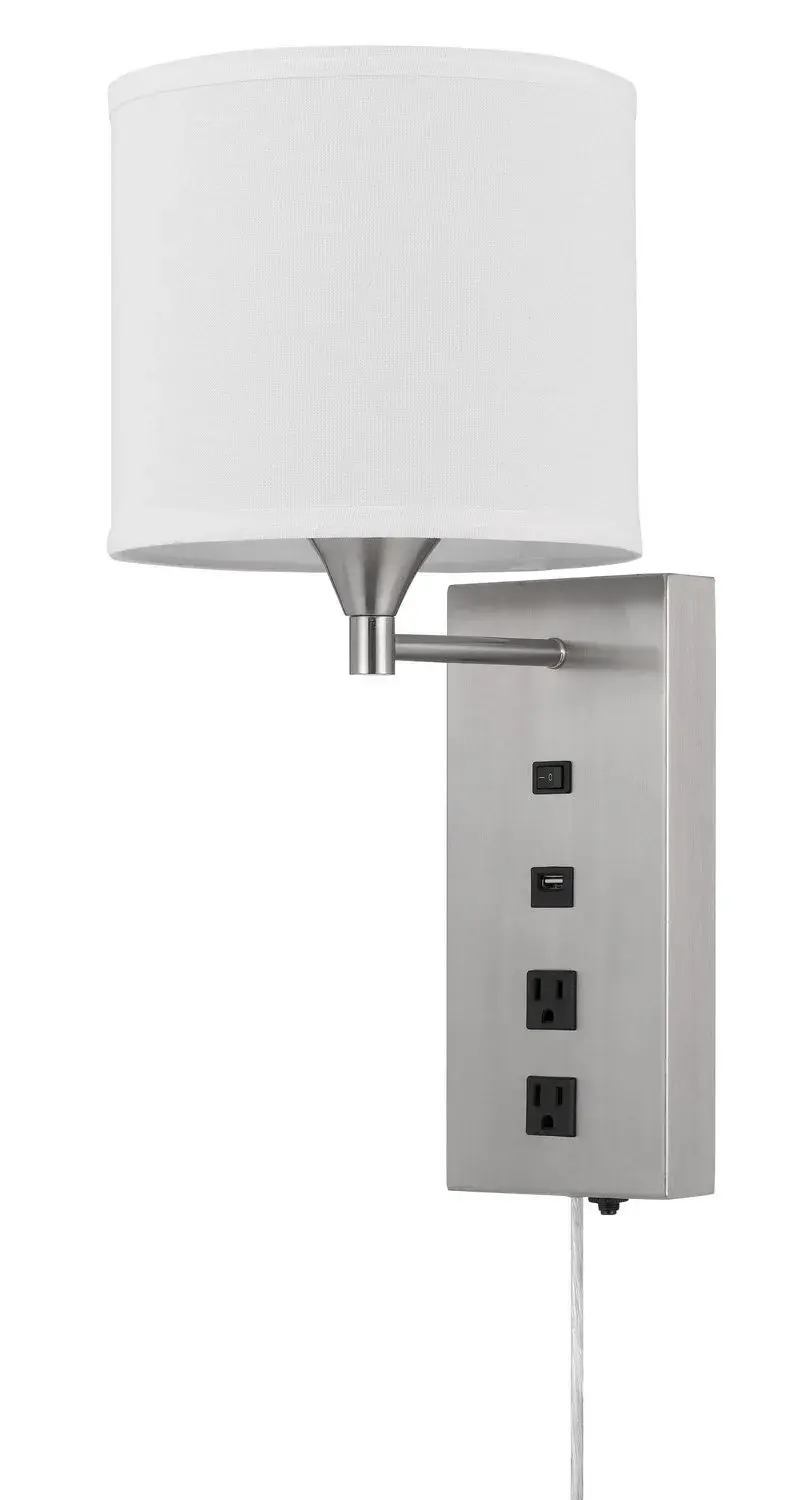 Reedsport One Light Wall Sconce in Brushed Steel