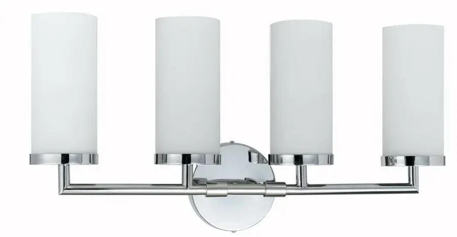 Vanity Four Light Wall Lamp in Chrome