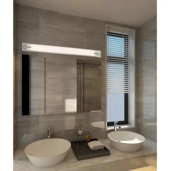 43" LED Vanity Light in Brushed Steel - Image 2