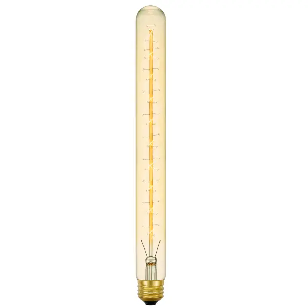 This T10 Edison bulb delivers authentic vintage ambiance with its elongated tube design and ultra-warm 2300K color temperature. Perfect for exposed bulb fixtures where the bulb becomes a design statement.