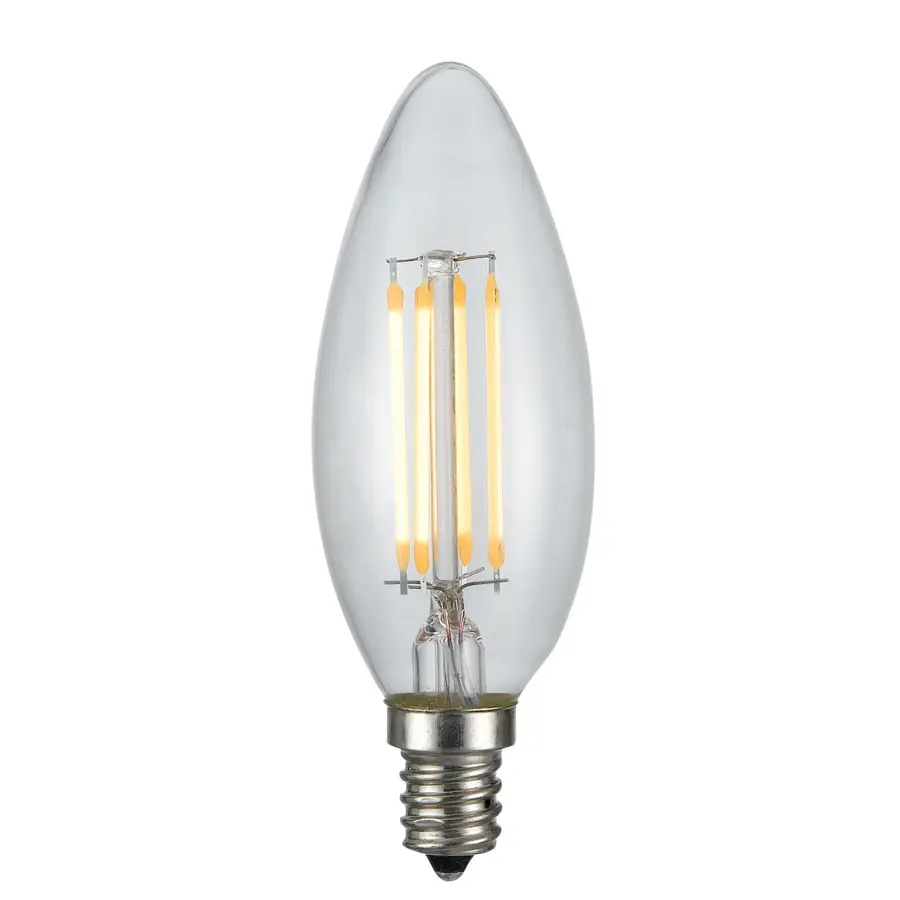 4W LED Edison Bulb - E12 Base - 2200K Warm White