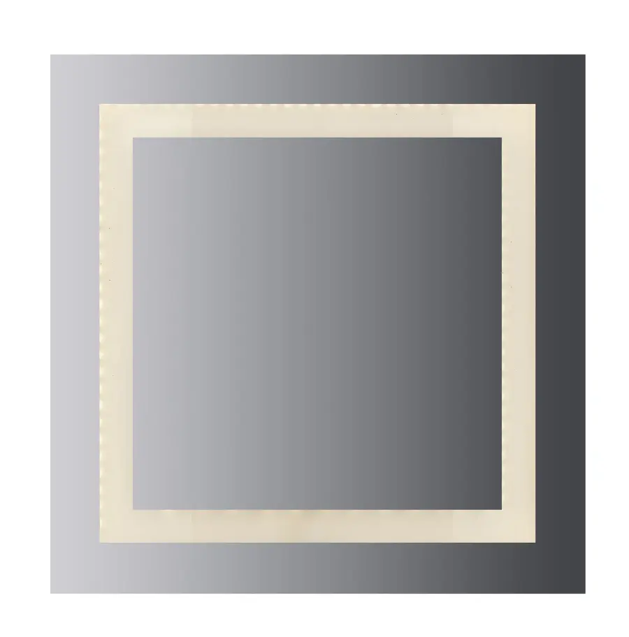 36" Square LED Lighted Mirror with Frosted Glass