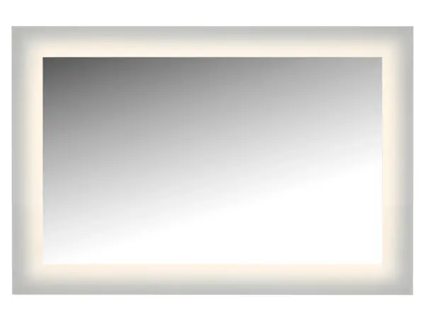 The Glow Mirror delivers functional illumination with contemporary style. Its 36x24 inch size fits most bathroom vanities, while integrated LED lighting provides energy-efficient task lighting for grooming and makeup application.