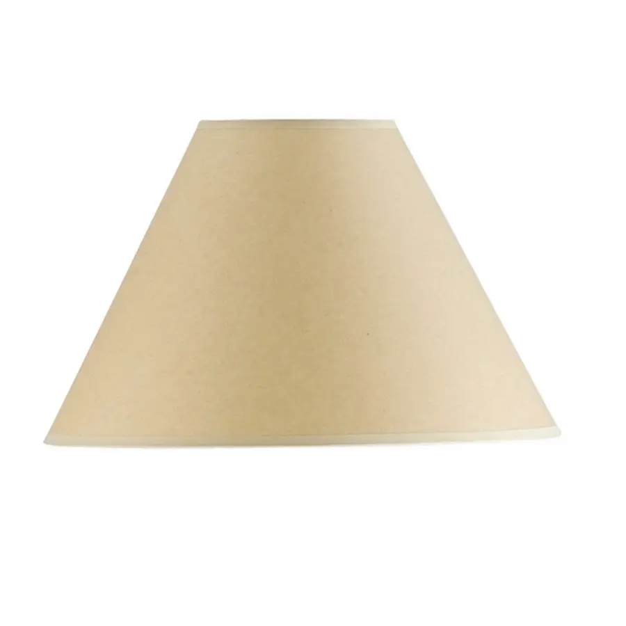 14" Beige Round Hardback Fabric Shade - Image 2