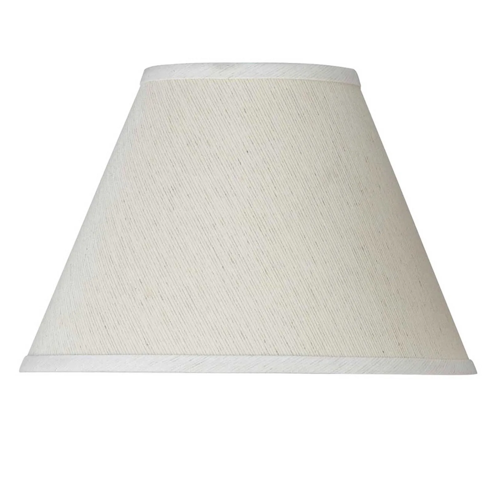8" Off White Linen Hardback Drum Shade