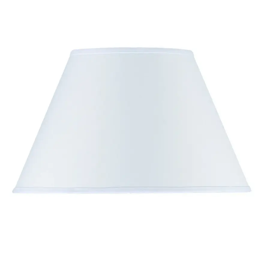 18" White Round Hardback Fabric Shade - Image 2